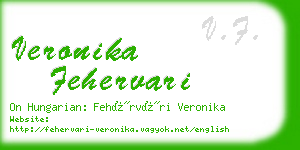 veronika fehervari business card